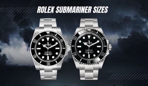 rolex biggest size|Rolex submariner size chart.